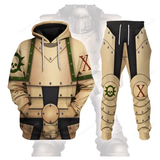 Discover Pre-Heresy Death Guard Legion Hoodie Jogger Set