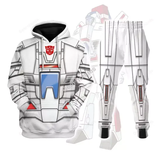 Discover Transformers Skyfire Jetfire G1 - Costume Cosplay Hoodie Jogger Sets