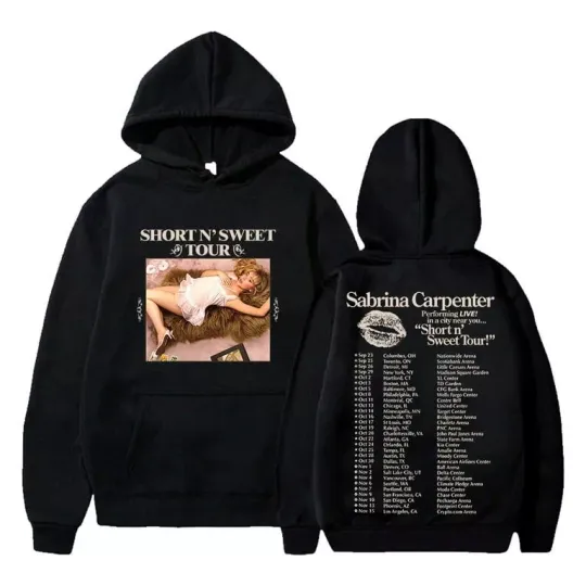Discover Sabrina Carpenter Short n' Sweet Tour 2024 Hoodie Long Sleeve