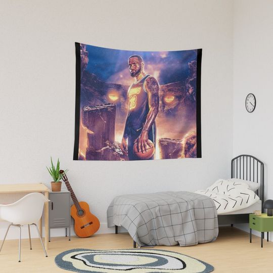 Discover Illustration LeBron Wallpaper Tapestry