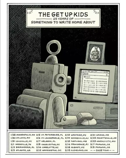 Discover Poster The Get Up Kids 25 Years of STWHA Tour 2025 Poster