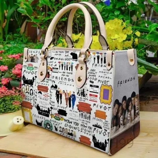 Discover Friends Leather Handbag, Friends Lovers Women's Leather Bag Gift