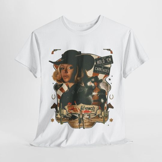 Discover Cowboy Carter Merch Unisex Tee, Western Style T-Shirt,