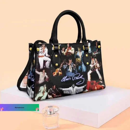 Discover Elvis Presley Leather Handbag, Music Lover's Bag
