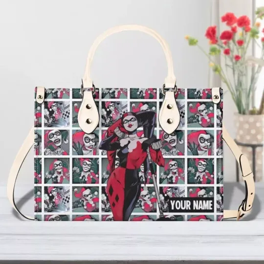 Discover Harley Quinn Leather Handbag, Harley Quinn Women's Leather Bag Gift