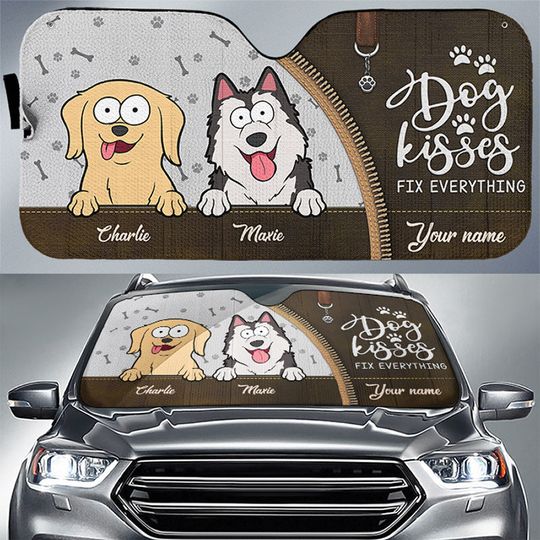 Discover Life Is Better With Fur Babies - Dog & Cat Personalized Custom Sunshade