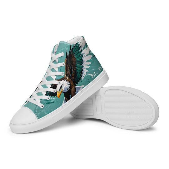 Discover Eagle high top canvas shoes