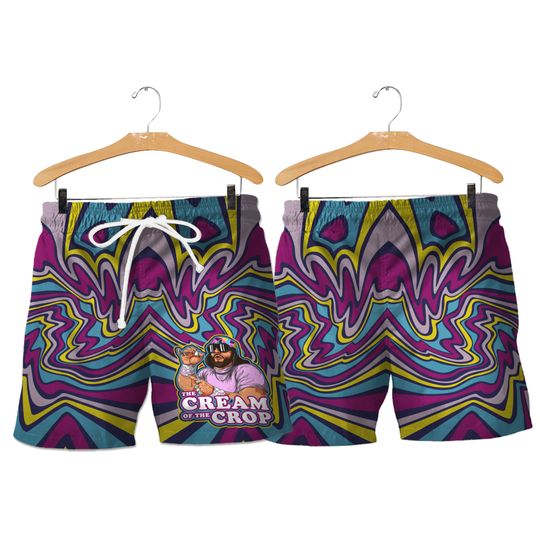 Discover Hooktab Trippy The Cream of the Crop Randy Savage Pop Culture Anime Mens Shorts