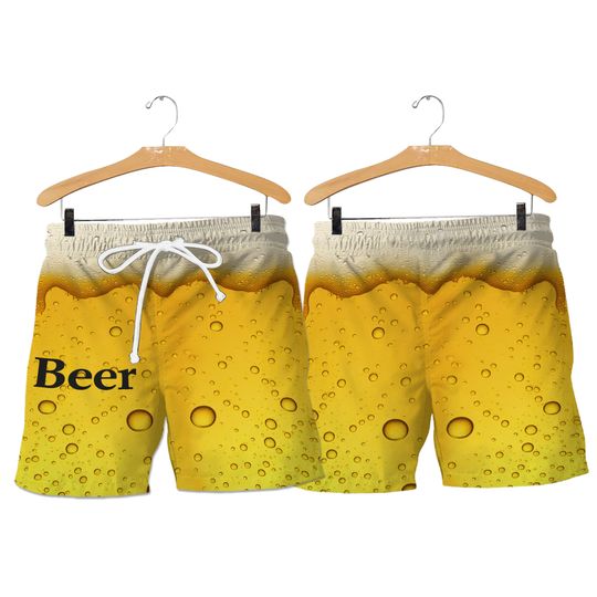Discover Men's beer swim shorts, festival outfit, rave outfit, gift for him, Father's day gift