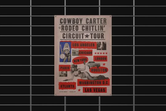 Discover Beyonce - Cowboy Carter Tour | Music Poster | Wall Art | Wall Decor | Print