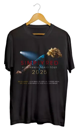 Discover Simply Red 40th Anniversary Tour 2025  Tshirt