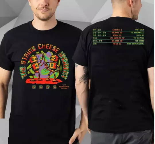Discover The String Cheese Incident With Pigeons Playing Ping Pong Tour List 2025 T-Shirt
