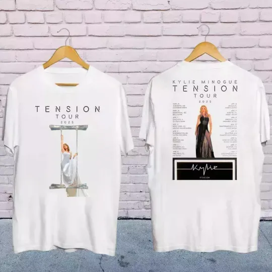 Discover 2025 Kylie Minogue Tension World Tour Shirt, Kylie Minogue 2025 Concert