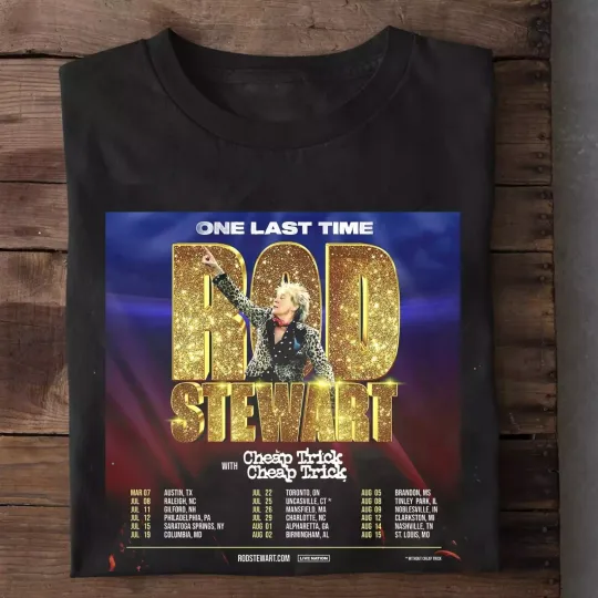 Discover Rod Stewart 2025 tour Trick  Shirt