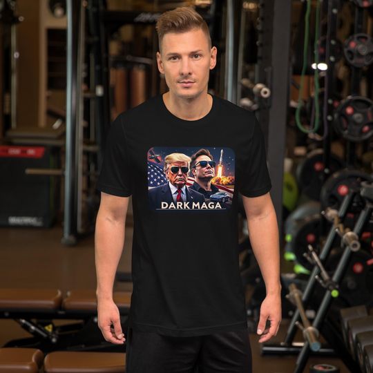 Discover Trump & Elon Musk Dark MAGA T-Shirt