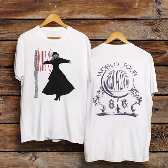 Discover Vintage 1980s Stevie Nicks 'Rock a Little' Magic Ball World Tour Band Double Side