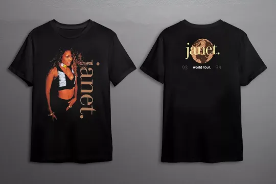Discover vintage 1993 Janet Jackson World Tour Shirt