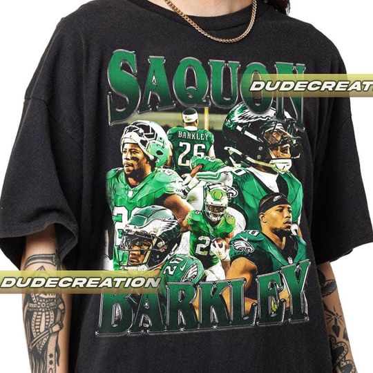 Discover Saquon Barkley Unisex Softstyle T-Shirt, Saquon Barkley Tee, Football T-Shirt