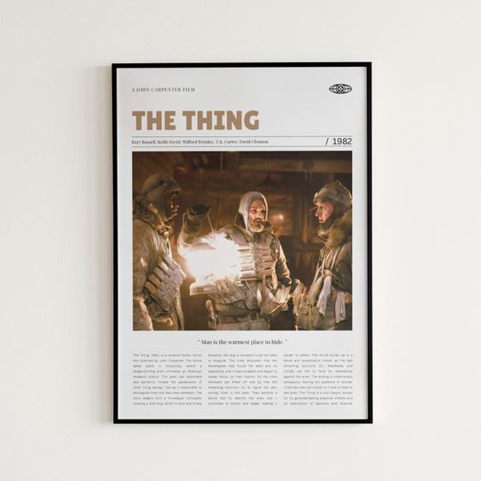 Discover The Thing John Carpenter Movie Poster