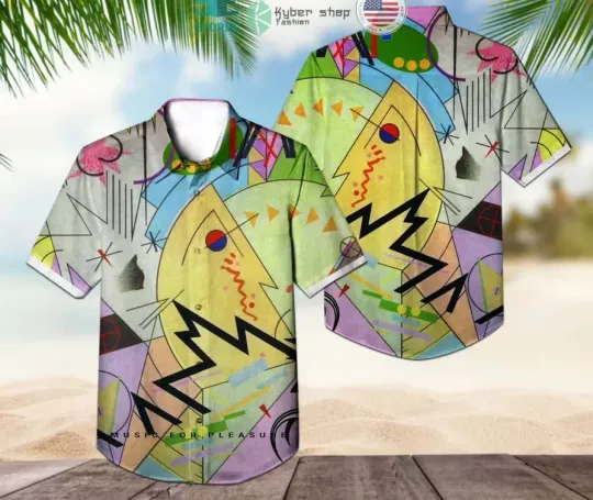 Discover The Damned Band Music for Pleasure Album Cover Hawaiian Shirt