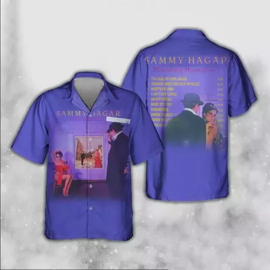 Discover Sammy Hagar Standing Hampton Album Hawaiian Shirt