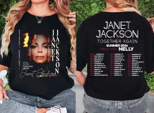 Discover Janet Jackson 2024 Tour Together Again Summer 2024 T Shirt