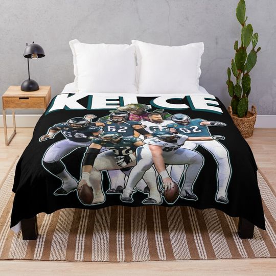 Discover Jason Kelce Eagles Throw Blanket