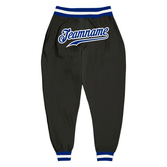 Discover Custom Black Royal-White Sports Pants, Sports Fan Gift