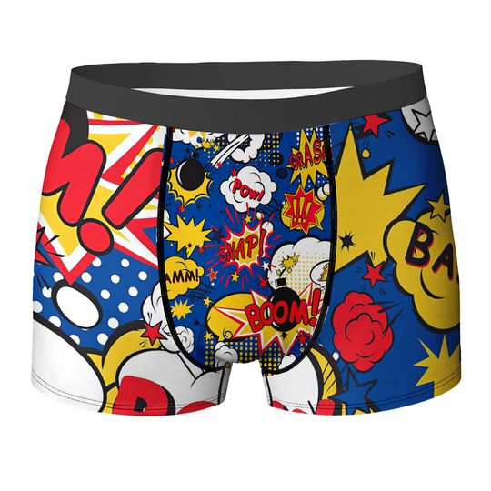 Discover Comic Book Men's Boxers | Superhero Comic Underwear
