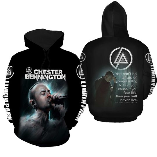 Discover Linkin Park X Chester Bennington 3D Hoodie