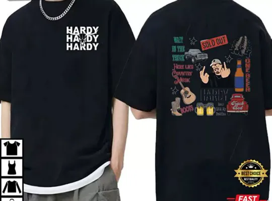 Discover Har.dy Tour 2023 Shirt, Har.dy 2023 Country Music 2 Sided T-Shirt