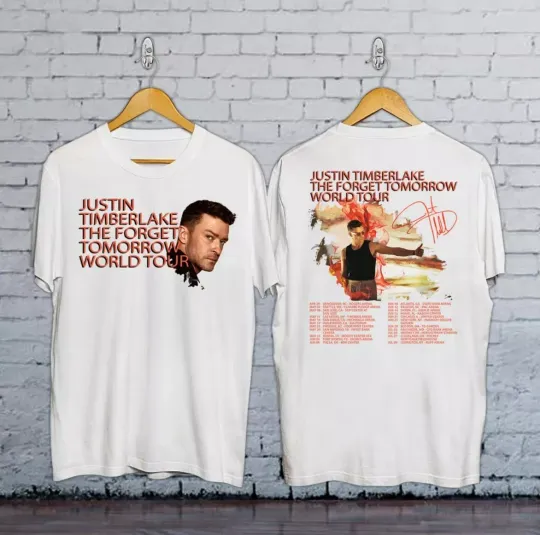 Discover Justin Timberlake Tour 2024 Shirt, Justin Concert Shirt, 2 Sided T-Shirt