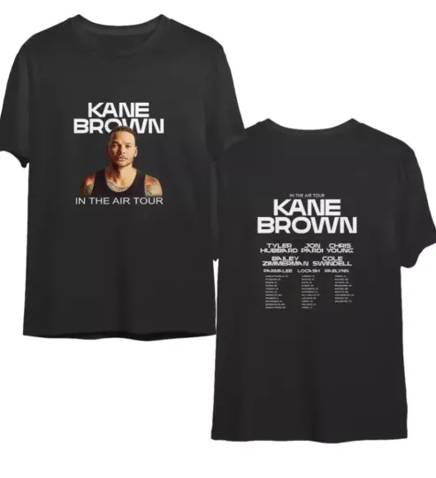 Discover Kane Brown In The Air Tour 2024 T-Shirt, 2 Sided T Shirt