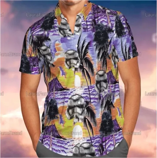 Discover Trek Starships Beach Button Shirt New 3D Hawaii Shirt All Over Print