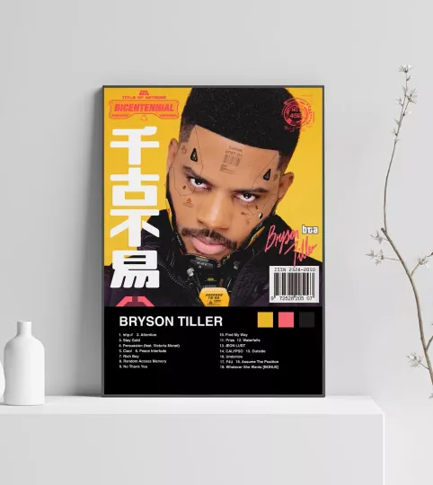 Discover Bryson Tiller Album Premium Music Poster | Artwork Tracklist