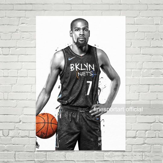 Discover Kevin Brooklyn (v2) Poster, Canvas, Basketball print, Sports wall art