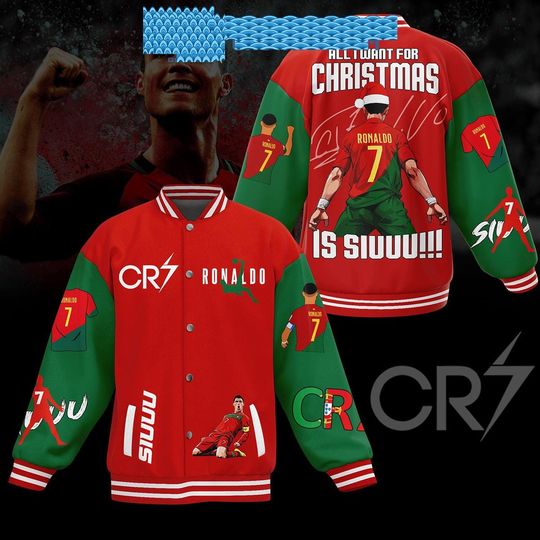 Discover Cristian0 Ronald0 CR7 Siuuuu Portugal Baseball Jacket AOP Baseball