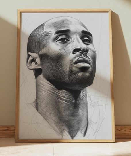 Discover Kobe Bryant Drawing Sketch Poster