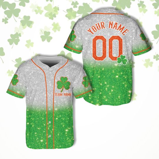 Discover Personalized St Patrick's Day Baseball Jersey