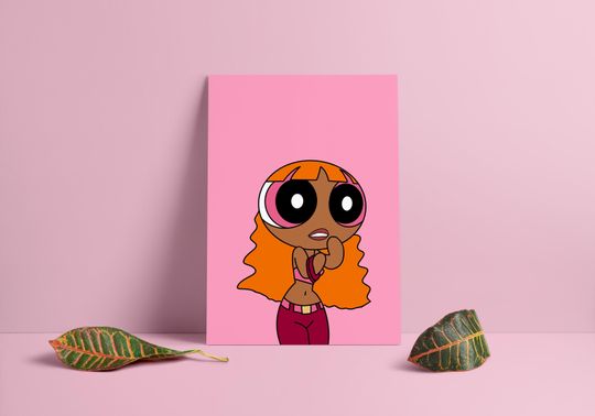 Discover Powerpuff Girls Inspired Blossom Poster
