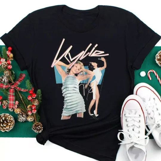 Discover Vintage Kylie Minogue T-Shirt Black ALl size shirt Gift fans