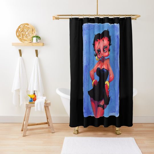 Discover Betty Boop Dakr Betty Shower Curtain, Betty Boop Lover Gift