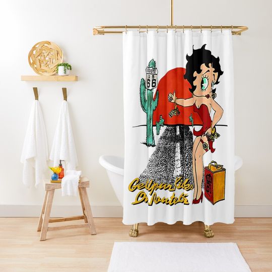 Discover Betty Boop Vintage Vol.01 Shower Curtain, Betty Boop Lover Gift