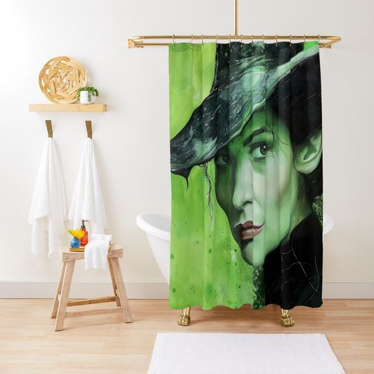 Discover Wicked Musical Elphaba Shower Curtain