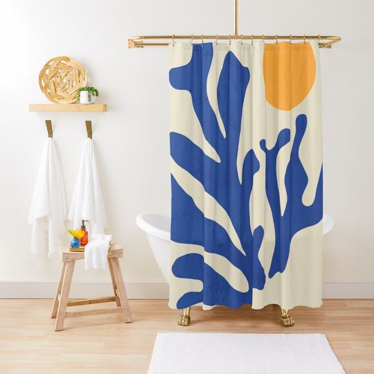 Discover Sunshine Matisse Shower Curtain, Extra Wide Shower Curtain
