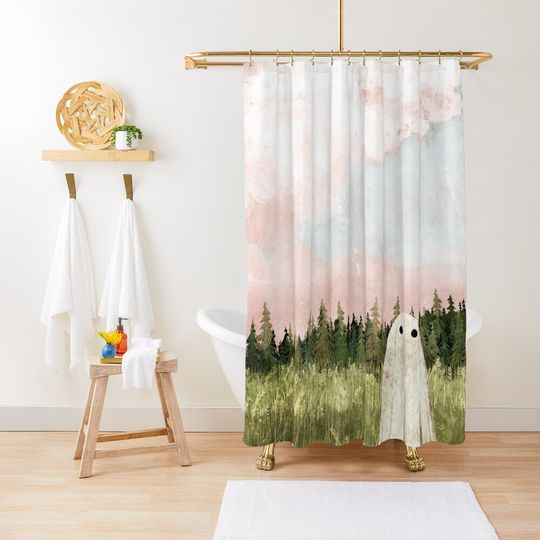 Discover Candy skies Shower Curtain, Extra Wide Shower Curtain
