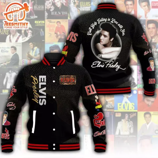 Discover Elvis Presley King Of Rock And Roll Baseball Jacket