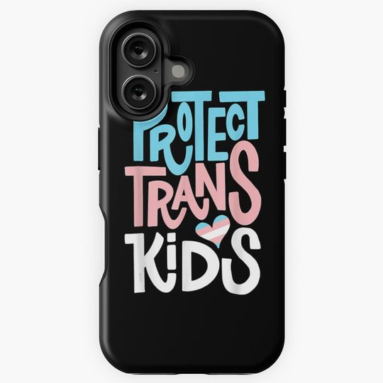 Discover Protect Trans Kids LGBT PrideFitted  iPhone Case