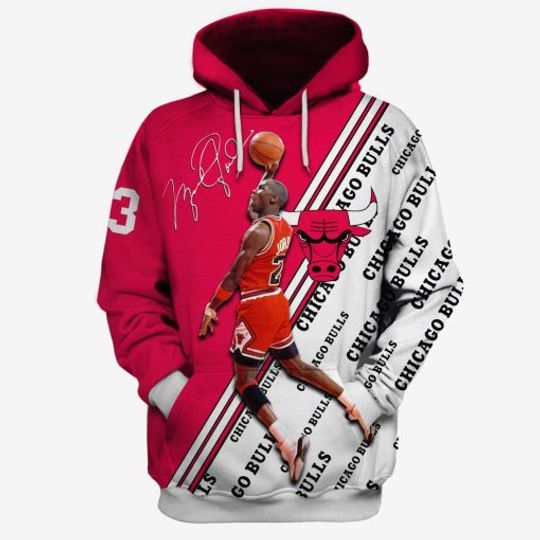 Discover Michael Jordan #23 3D All Over Printed Hoodie For Men and Women MJ008