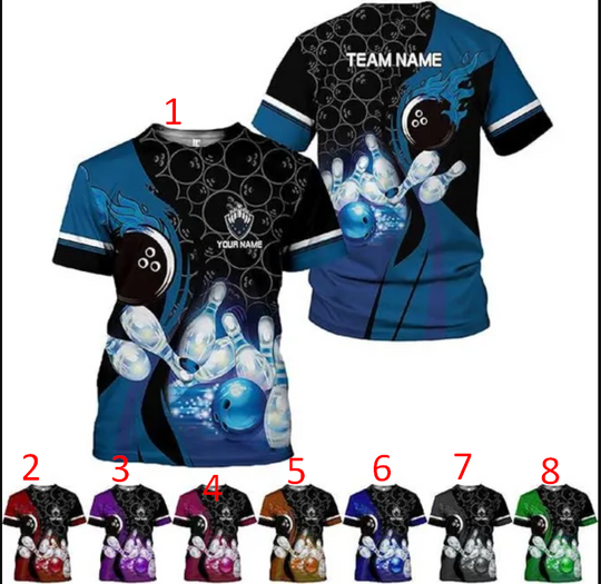 Discover Personalized Bowling Tshirts 3D, Bowling Shirts for Team, Bowling Shirt
